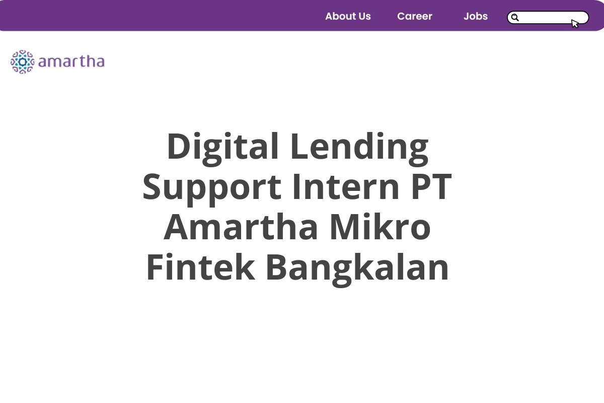 Digital Lending Support Intern PT Amartha Mikro Fintek Bangkalan