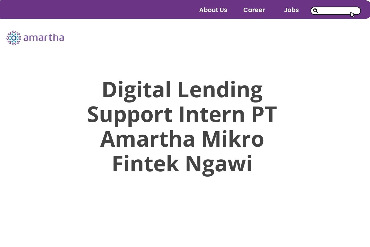 Digital Lending Support Intern PT Amartha Mikro Fintek Ngawi