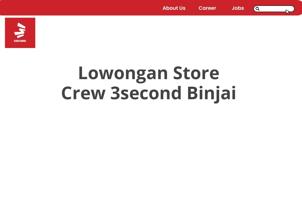 Lowongan Store Crew 3second Binjai